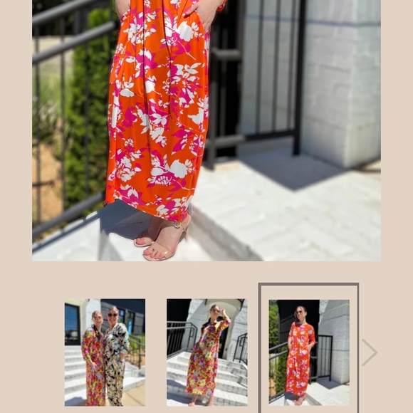 Zadie B's Vibrant Floral Maxi Dress - Picture 2 of 2
